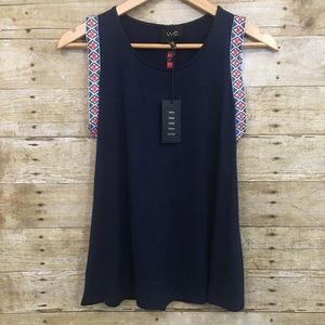 Anthropologie W5 sleeveless blue shirt